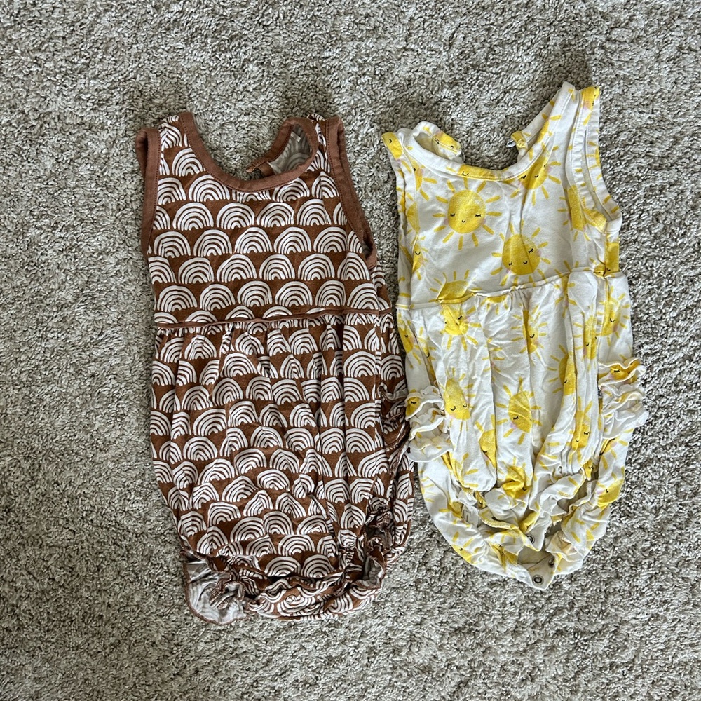 Little Sleepies Bubble Romper Bundle - 6-12M and 12-18M